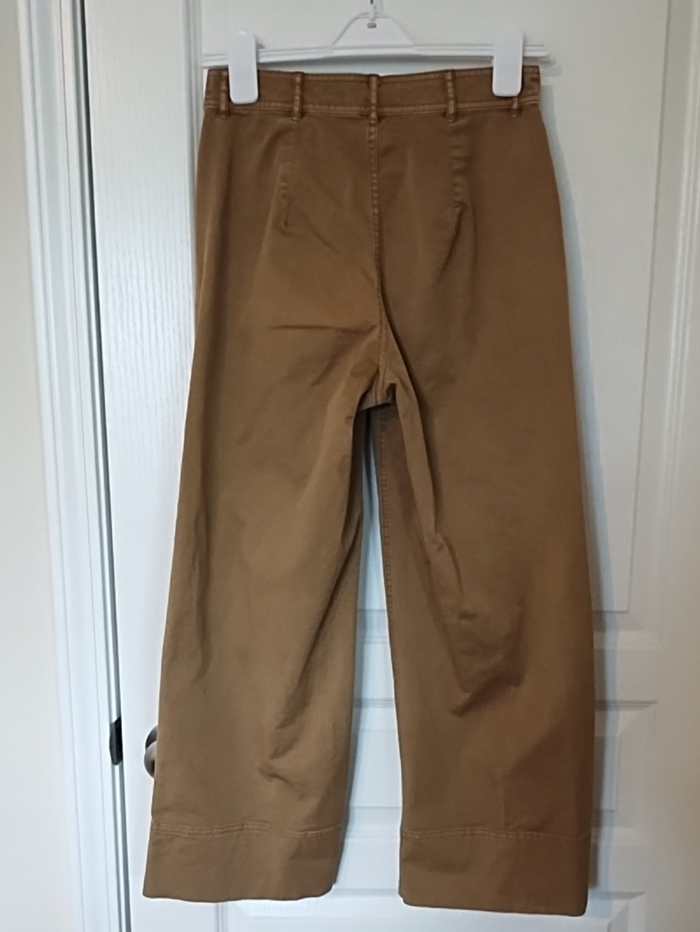 Everlane Wide-Leg Chinos Women's Size 2 High Waist Neutral Toasted Coconut Tan - Picture 3 of 7